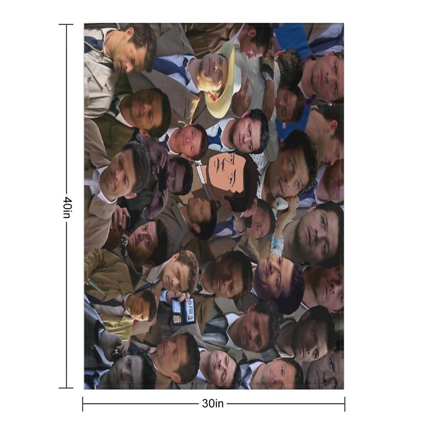 Castiel Collage Blanket Throw Blanket