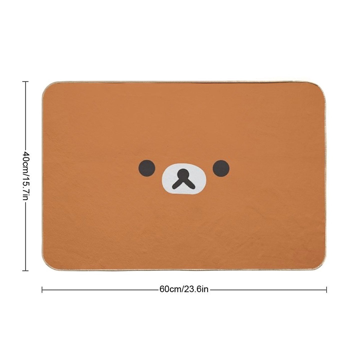 Rilakkuma Bear Face Bath Mat
