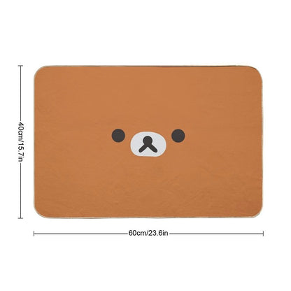 Rilakkuma Bear Face Bath Mat