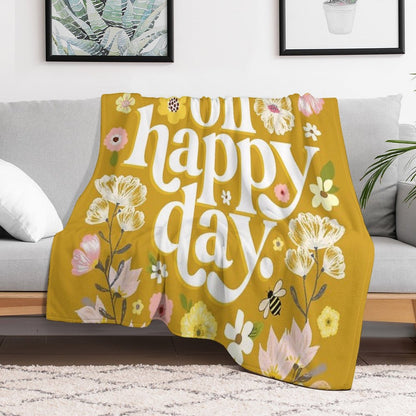 Oh Happy Day Throw Blanket