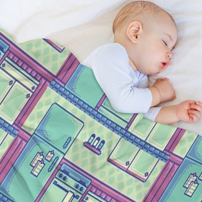 Kitchen (Pixel) Throw Blanket