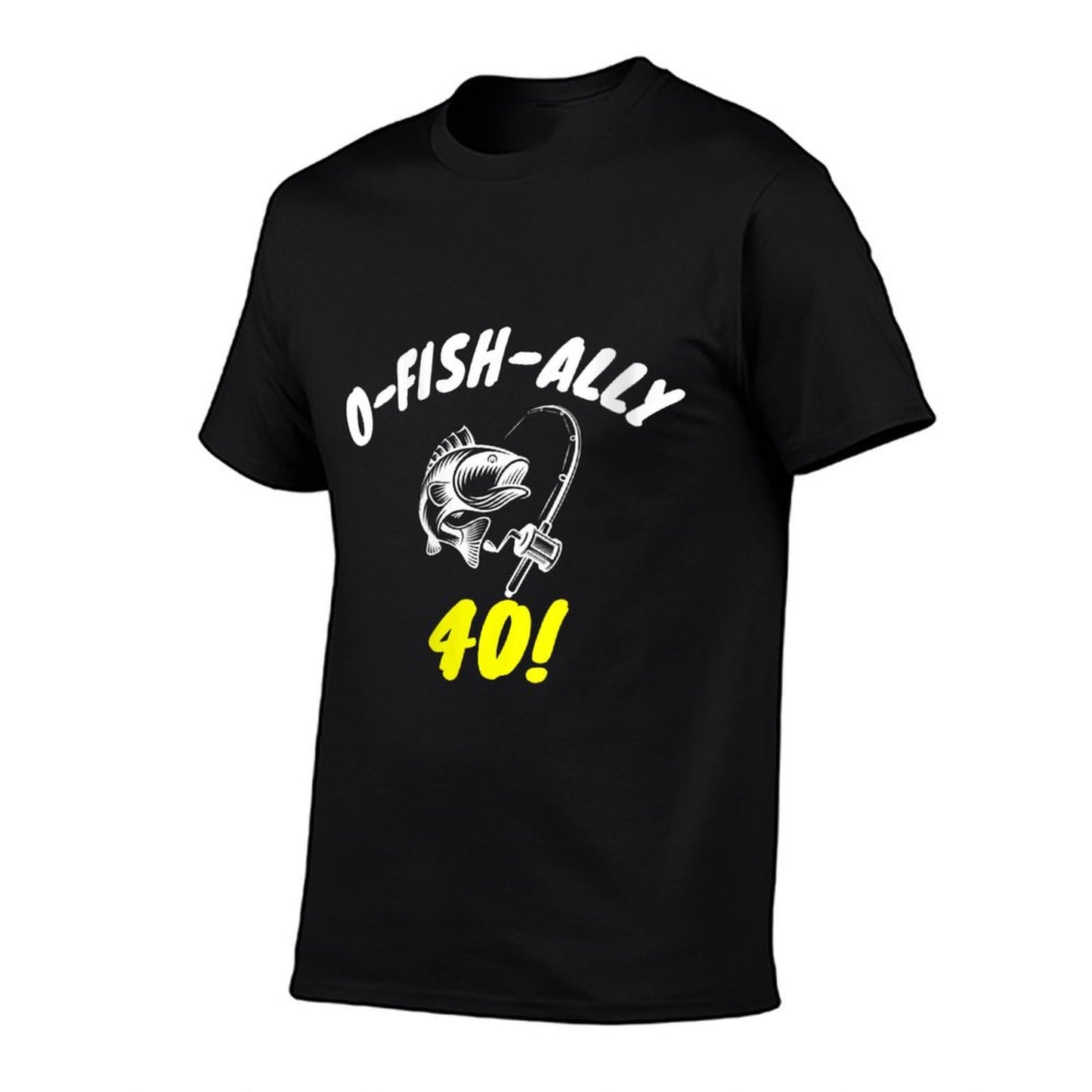 Womens Ofishaly 40 Funny Fisherman 40th Birthday Gift  Soft T-Shirt