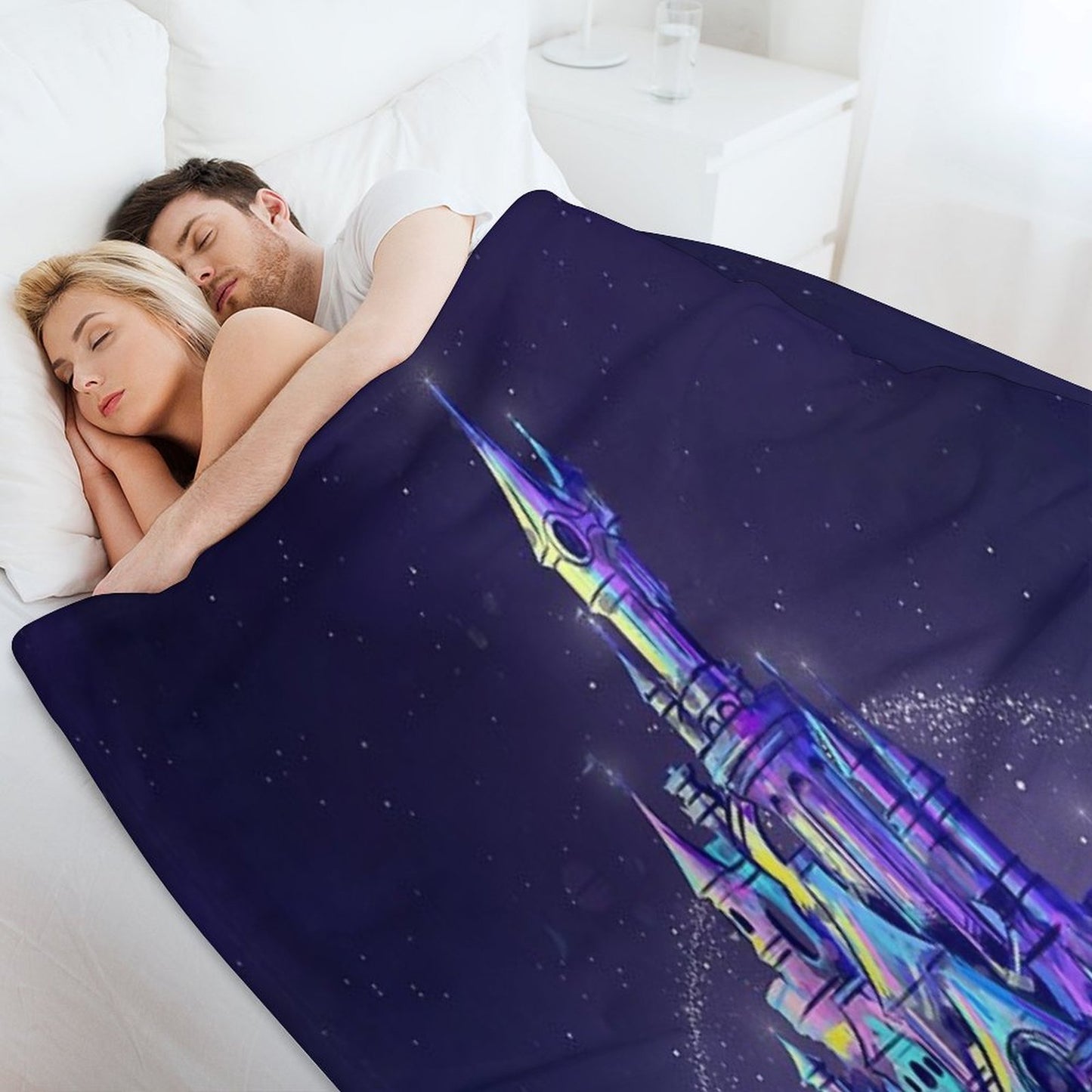 Magic Princess Fairytale Castle Kingdom Throw Blanket