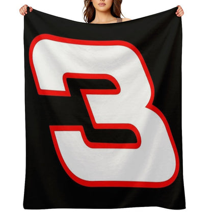 Dale Earnhardt 3 Throw Blanket