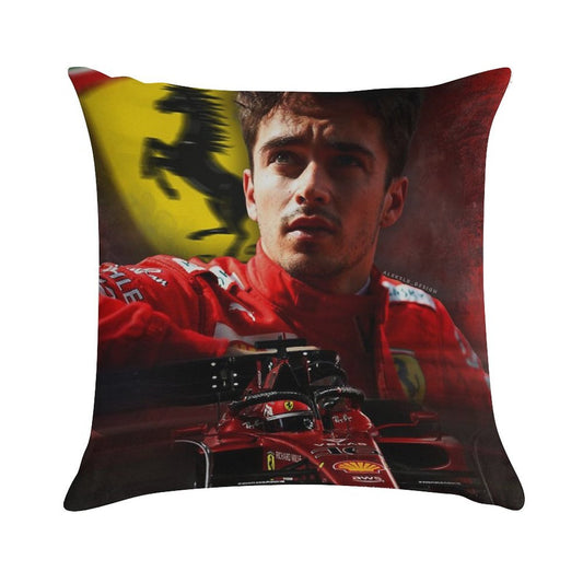 Charles Leclerc F1 2022 Soft Gift Ready Throw Pillow