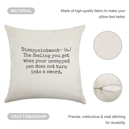 Percy Jackson Disappointment Linen Throw Pillow Cover