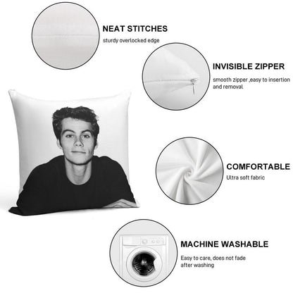 Heart Eye Emoji Soft Ultra-Soft Texture Throw Pillow
