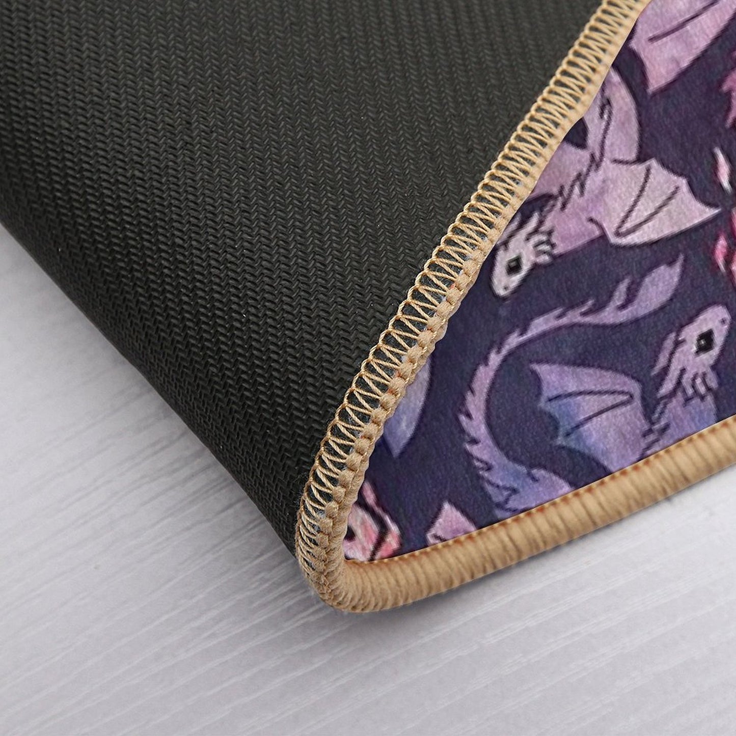 Dragon Fire Dark Pink & Purple  Anti-Trip Bath Mat