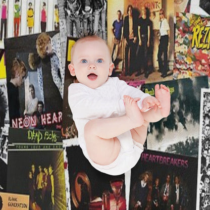 70s Punk Rock Music Throw Blanket