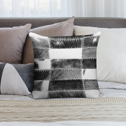 Patchwork Cowhide Rug Soft Home Decor Throw Pillow