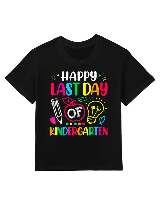 Happy Last Day Of Kindergarten Teacher Graduation Kids T-Shirt