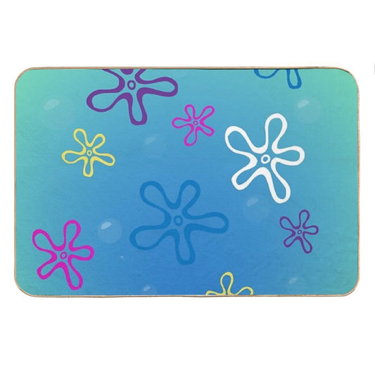 Ocean Flowers Bath Mat