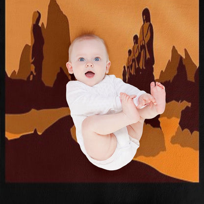 Vulcan Travel Poster Throw Blanket