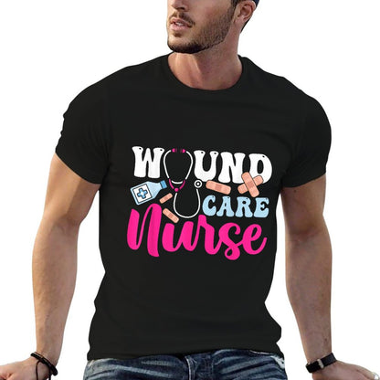 Wound Care Nurse WOCN Certified Registered Nurse, Small, Black T-Shirt