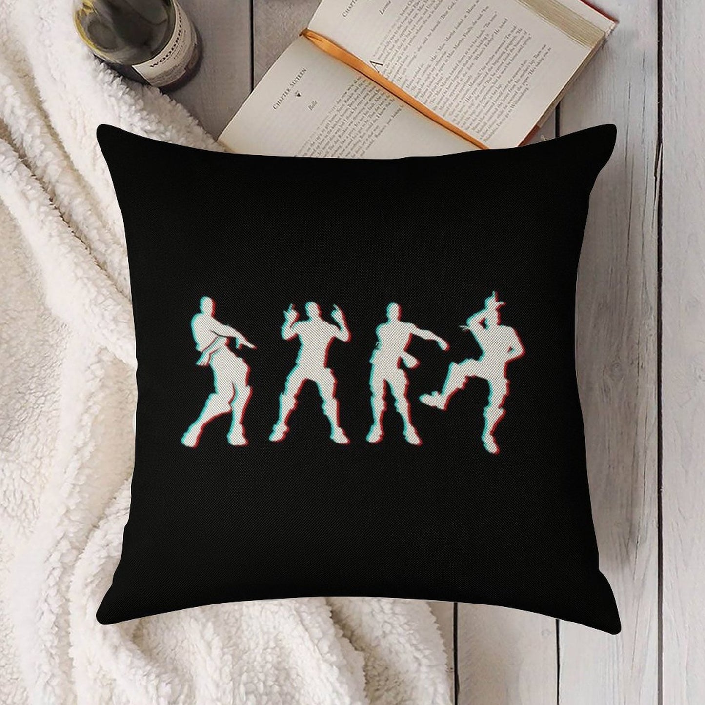 Battle Royale Victory Dance Cool Justice Dance Linen Throw Pillow Cover