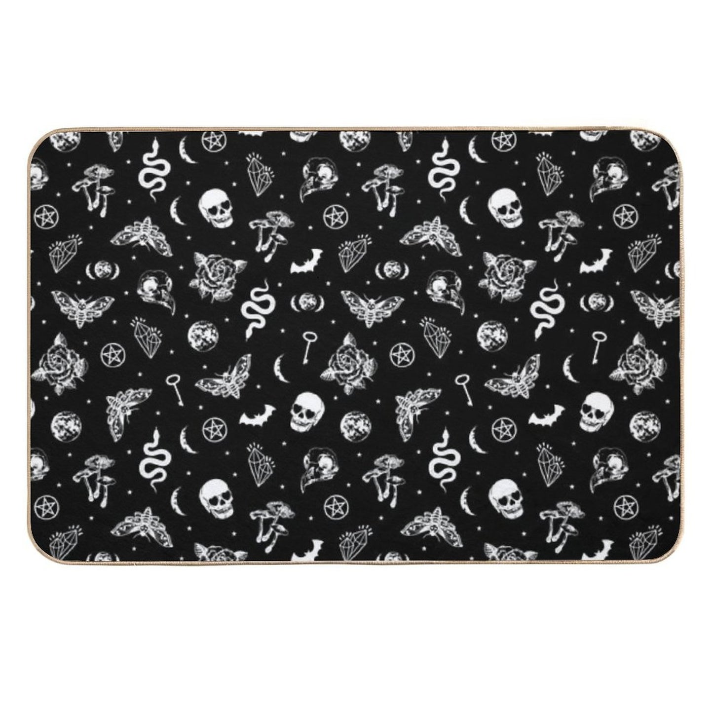 Witchcraft B&W  Repositionable Bath Mat