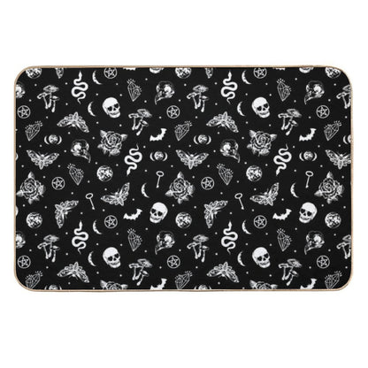 Witchcraft B&W  Repositionable Bath Mat