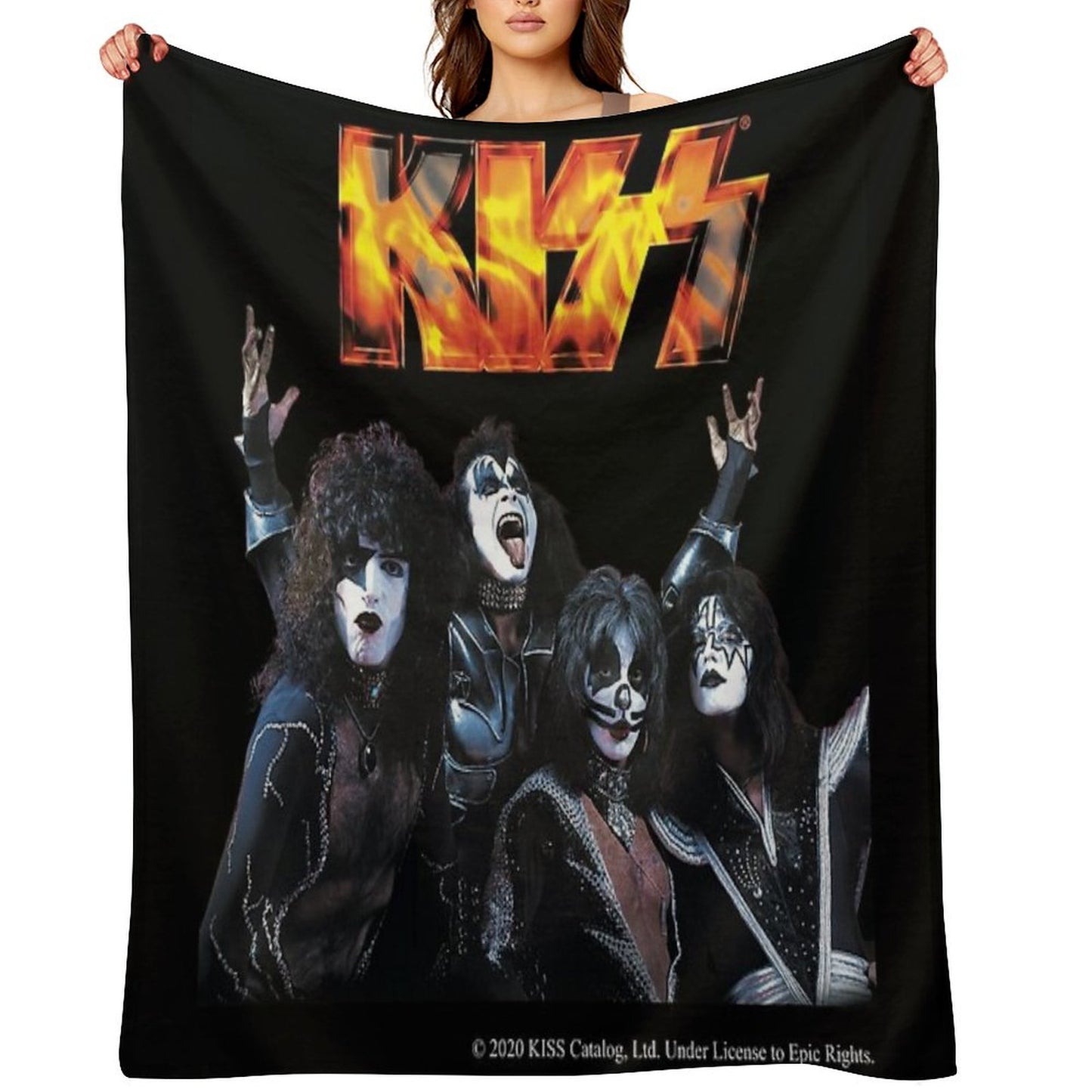 KISS Band Throw Blanket