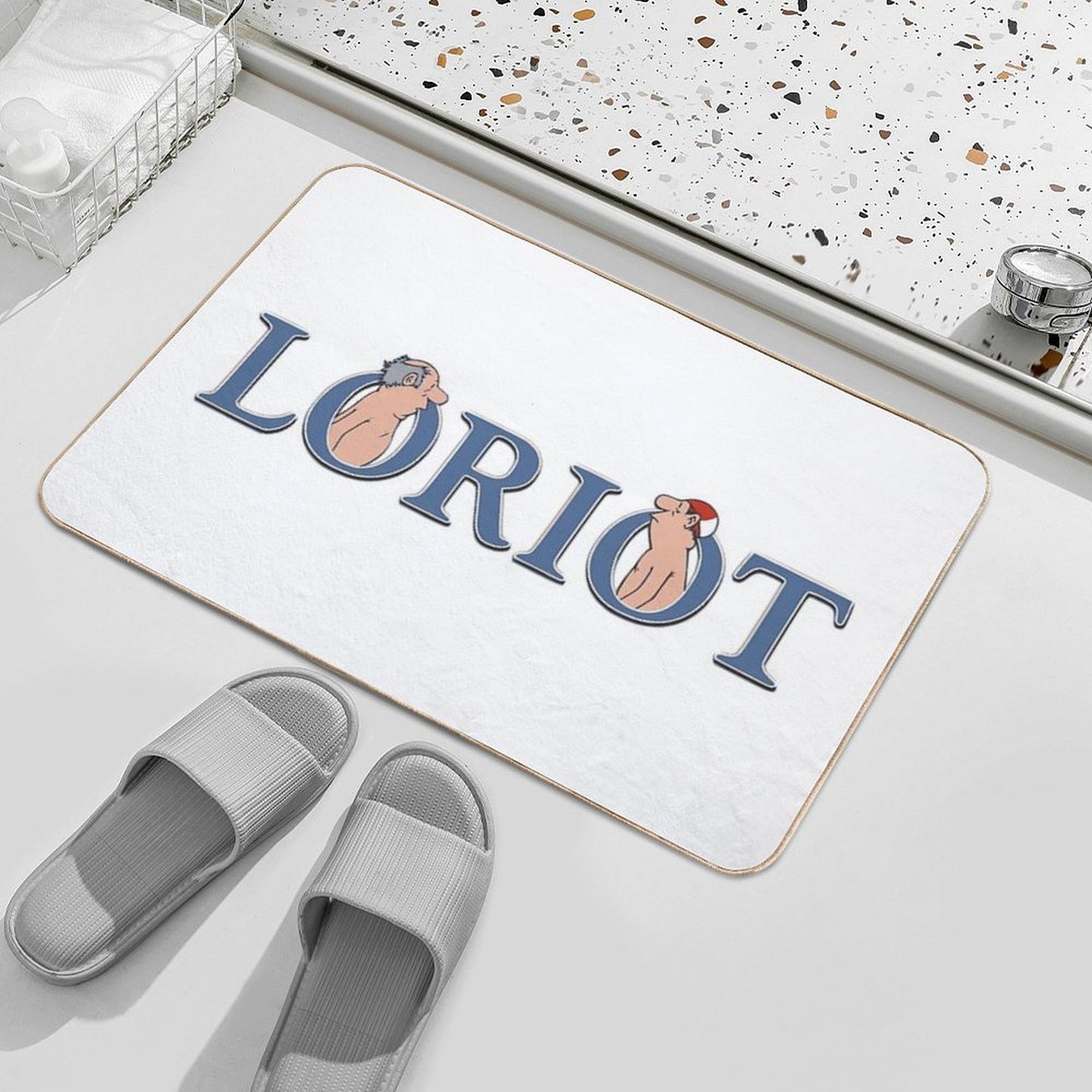 Loriot, Gentlemen in The Bathroom Bath Mat