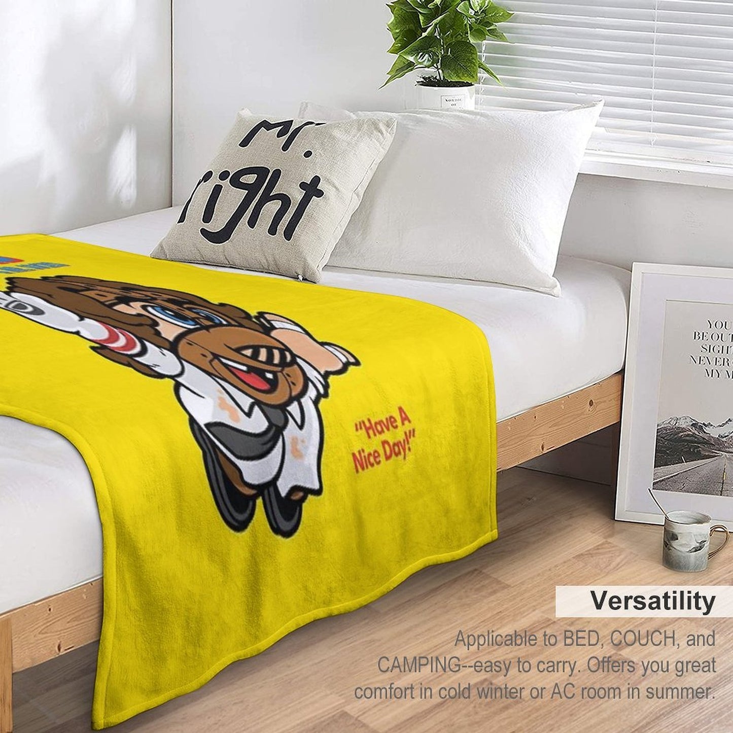 Super Mankind Throw Blanket