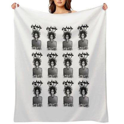The Cure Print 1 Throw Blanket