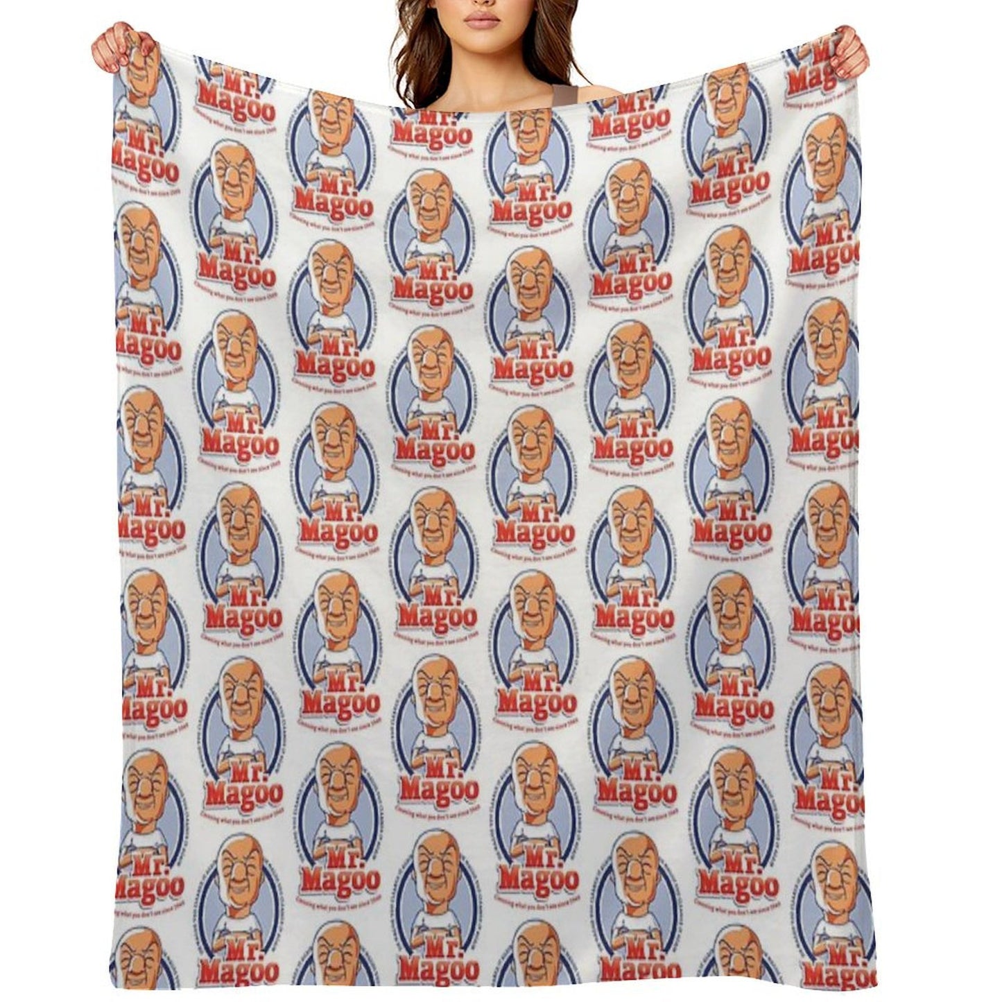 Mr. Magoo As Mr. Clean Throw Blanket