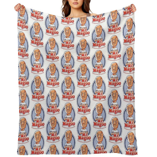 Mr. Magoo As Mr. Clean Throw Blanket