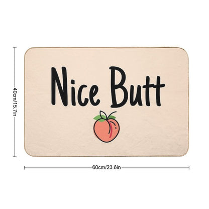 Nice Butt Peach Themed Bathroom Sets Bath Mat
