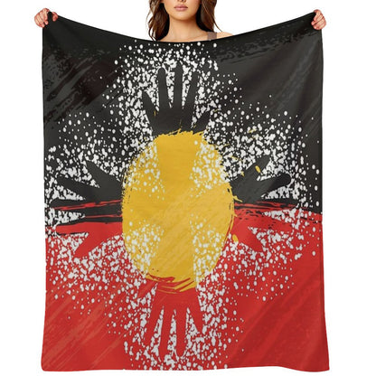 Awesome Aboriginal Art Throw Blanket