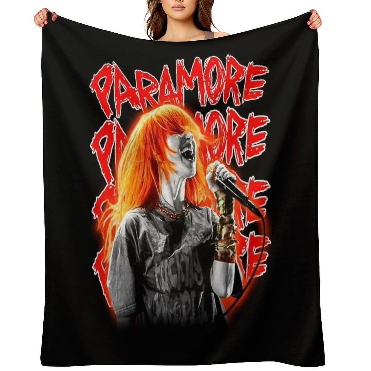 Vintage Style Indie Band Throw Blanket