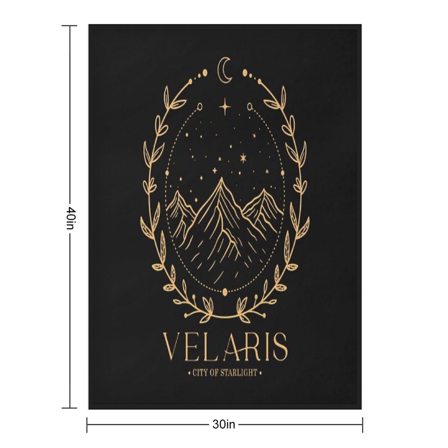Acotar Velaris City Of Starlight The Night Court Throw Blanket