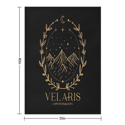 Acotar Velaris City Of Starlight The Night Court Throw Blanket