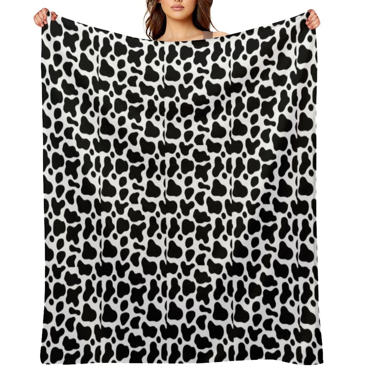 COW PRINT BACKGROUND Throw Blanket