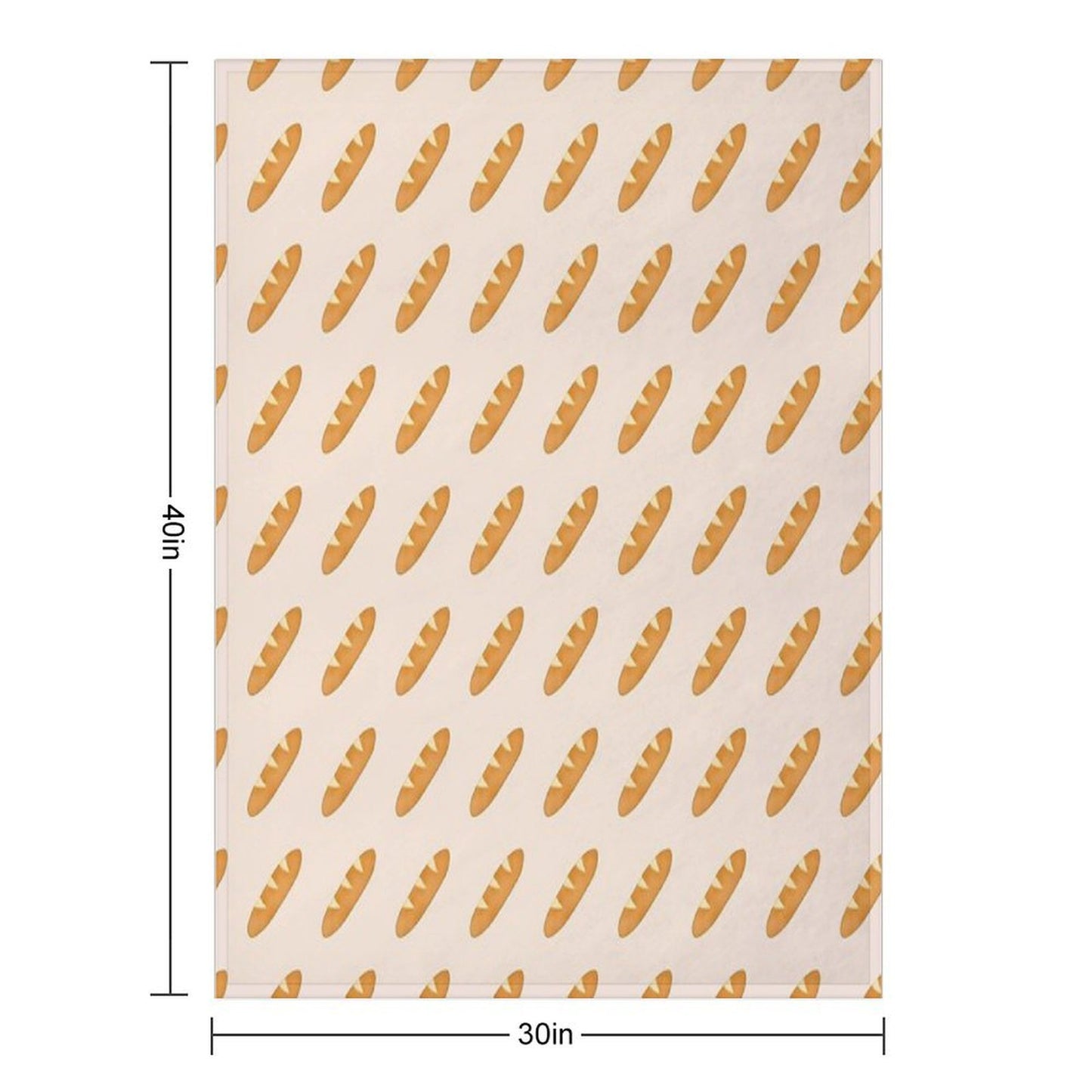 Baguette Throw Blanket
