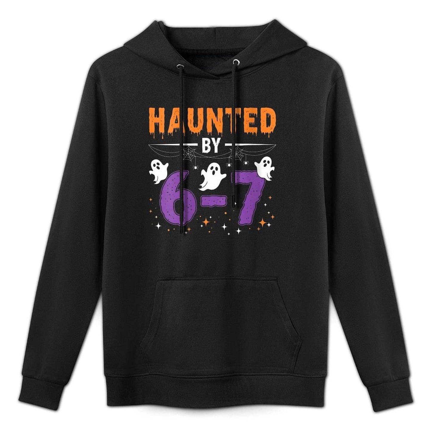 Womens Haunted by 67 Funny Haunted by 6-7 Funny 6 7 Halloween All-Day Comfort Hoodie