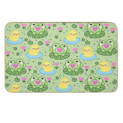 Green Froggo Design  Easy To Clean Bath Mat