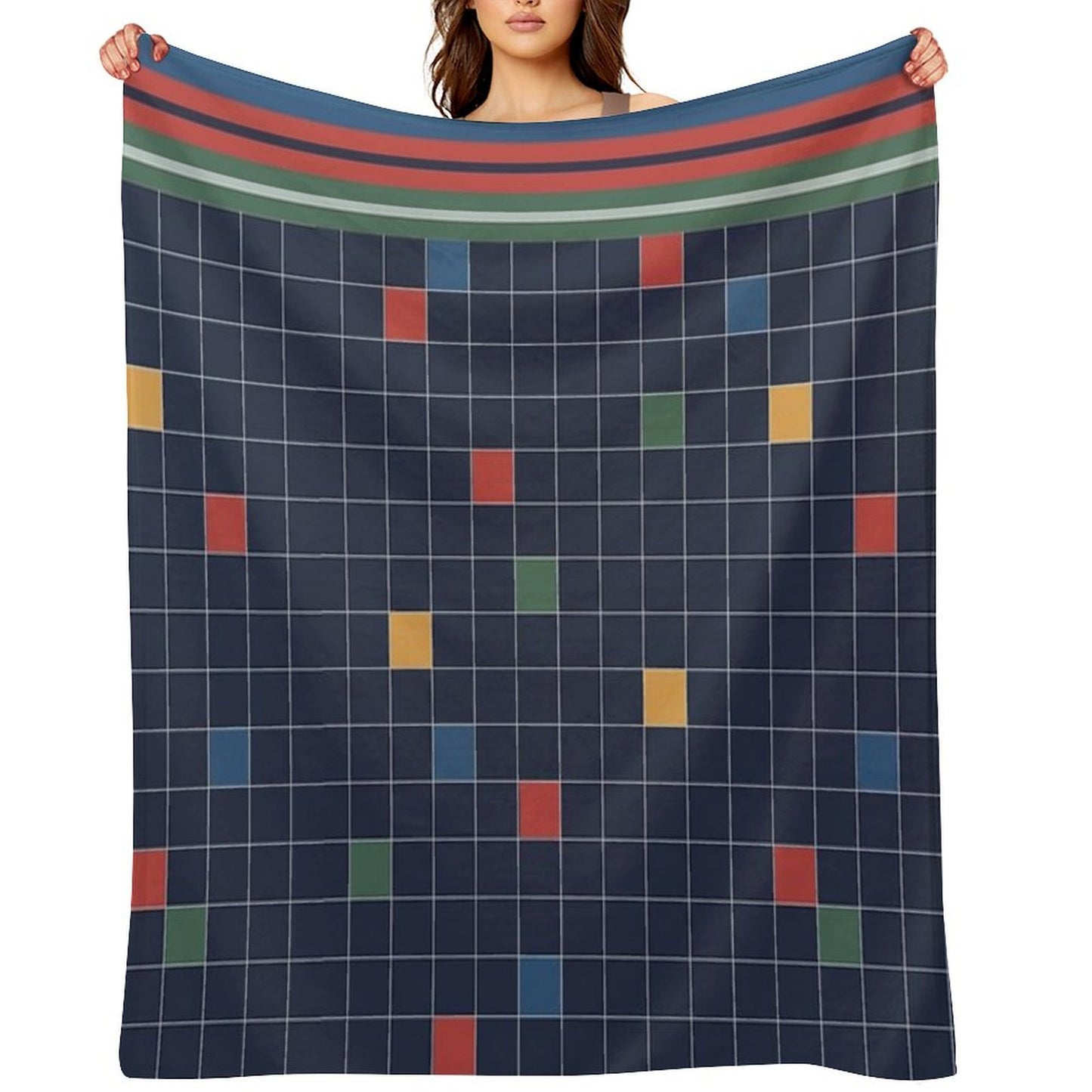 Classic 80s-Style Bedding Throw Blanket