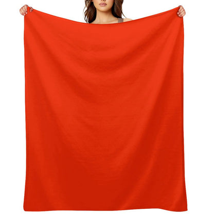 Scarlet Red Throw Blanket