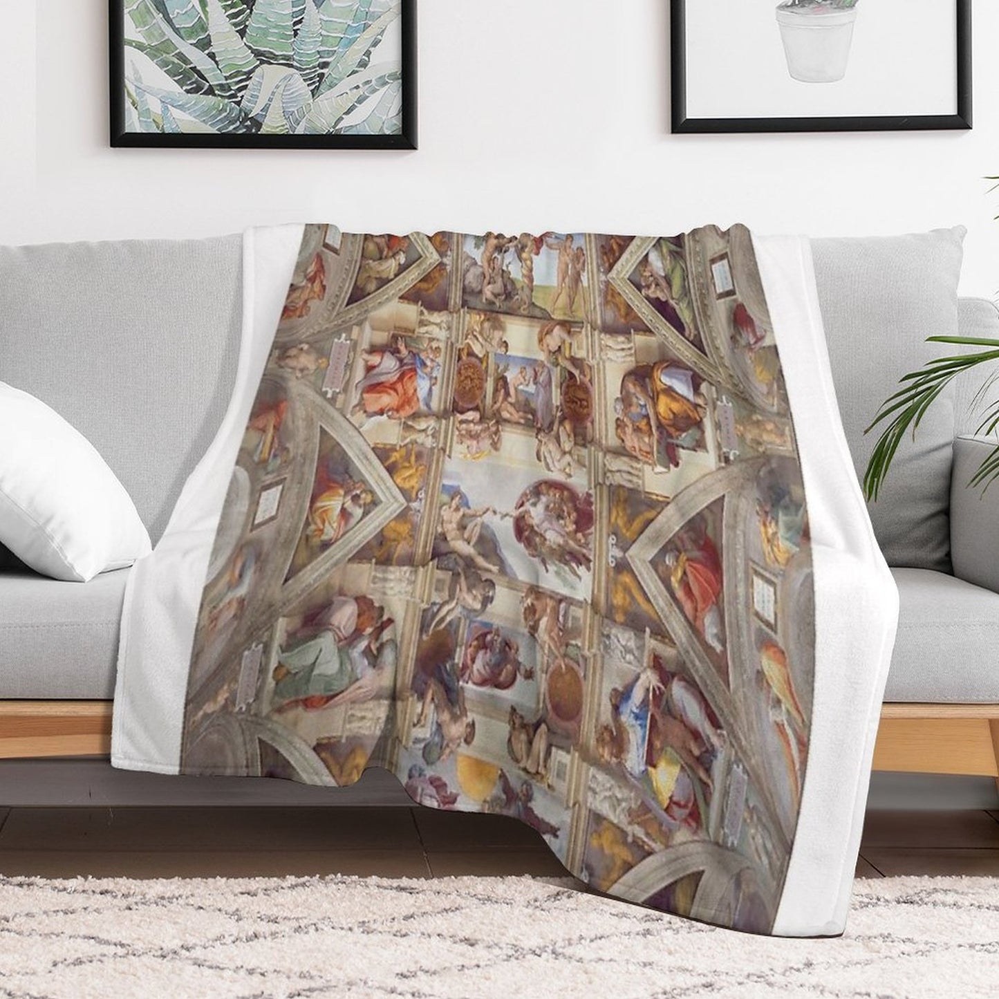 Sistine Chapel Ceiling Throw Blanket