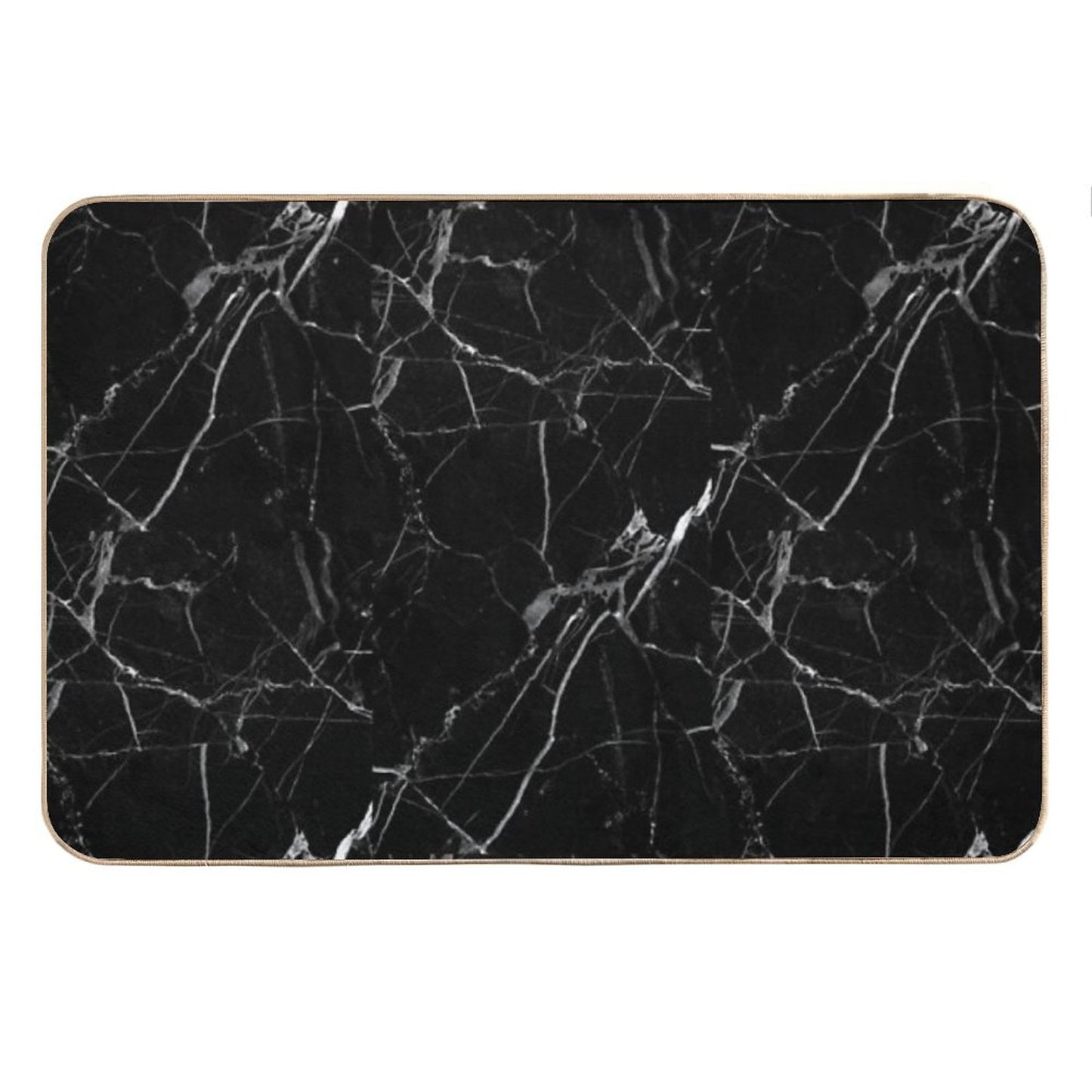 BLACK MARBLE Bath Mat