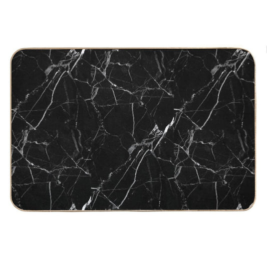 BLACK MARBLE Bath Mat