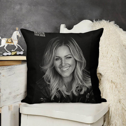 Helene Fischer Linen Throw Pillow Cover