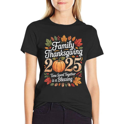 Family Thanksgiving 2025 Thanksgiving Crew Matching Fall  Affordable Price T-Shirt