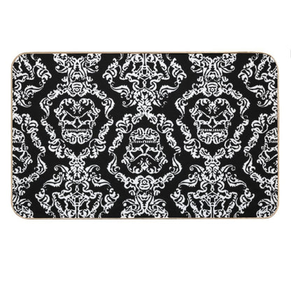Imperial Mural Black Bath Mat