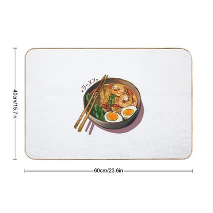 Japanses Ramen Noodles Bowl Bath Mat