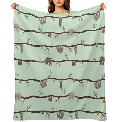 Sloths Throw Blanket