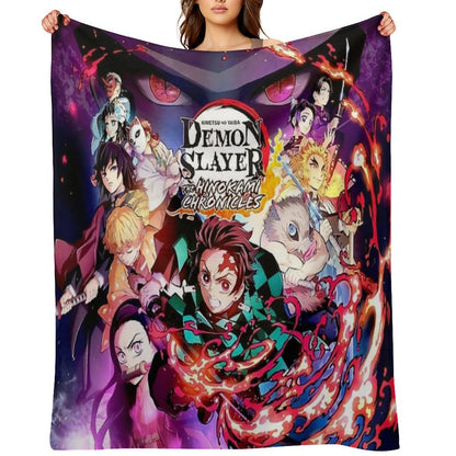 Demon Poster Throw Blanket
