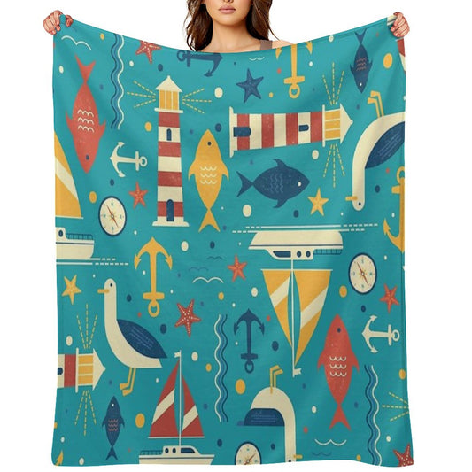 All At Sea Throw Blanket