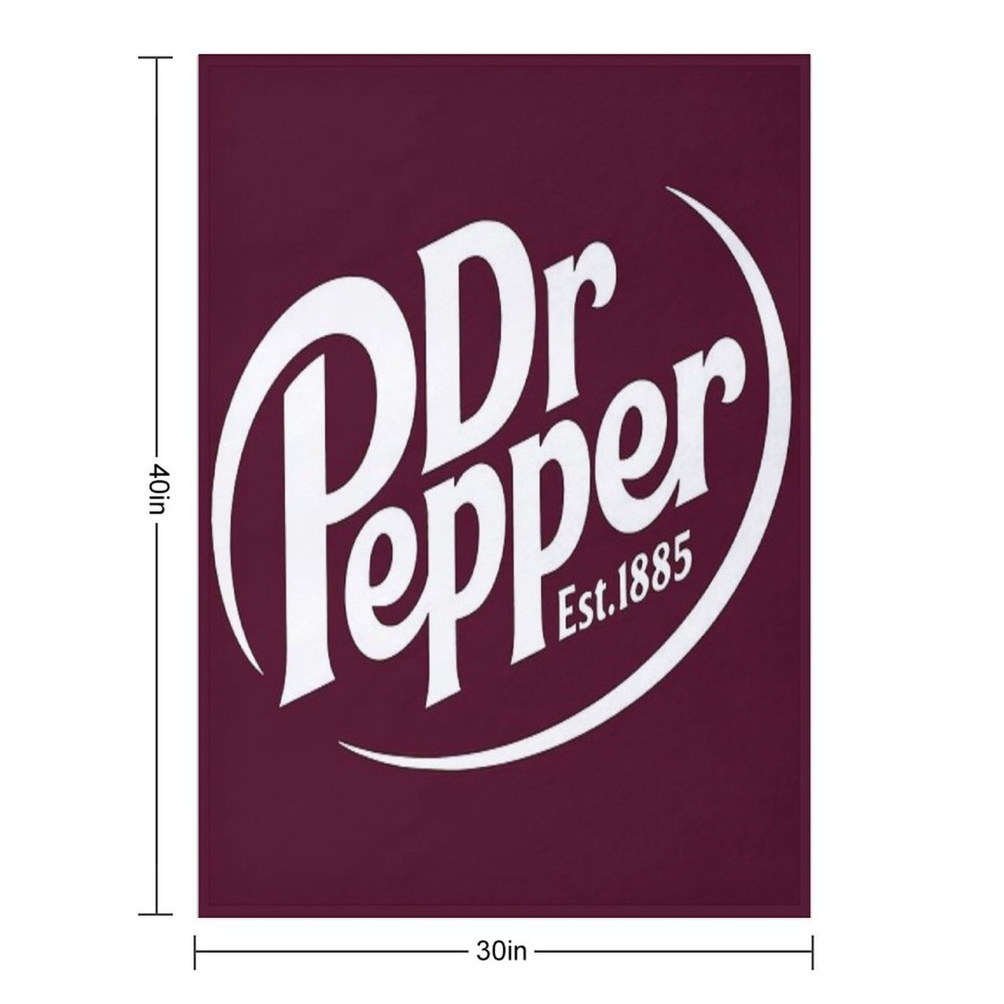 Dr Pepper Soda Throw Blanket