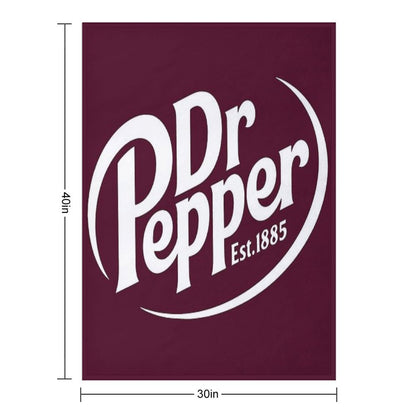 Dr Pepper Soda Throw Blanket